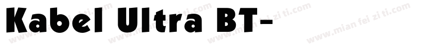 Kabel Ultra BT字体转换